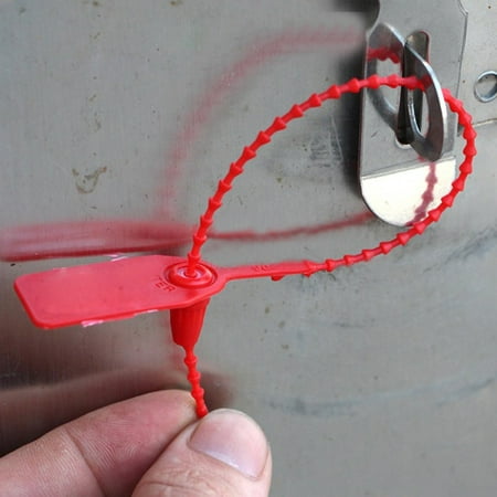 100x 25cm Plastic Anti-Tamper Security Tags For Labeling Boxes /Roll Cages Tool 100x 25cm Plastic Anti-Tamper Security Tags For Labeling Boxes /Roll Cages Tool